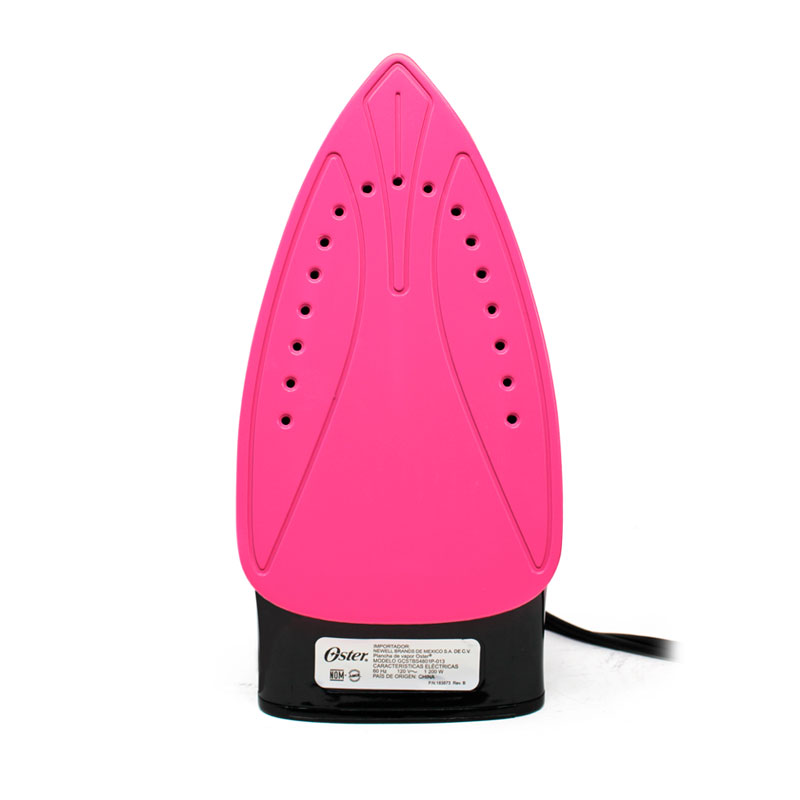 Plancha Vapor Con Suela Antiadherente Negra Con Rosa Oster Gcstbs4801p