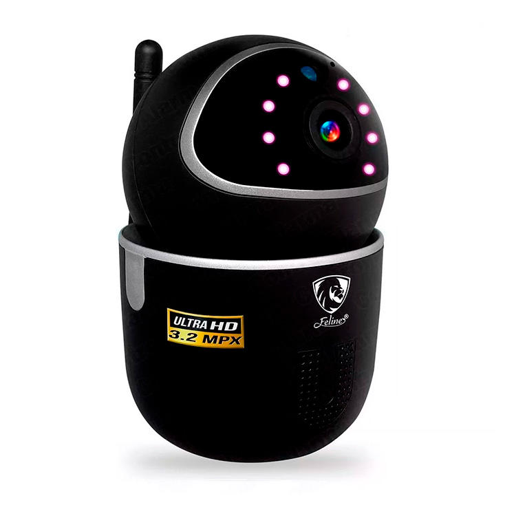 Camara Ip Robotica Wifi Inalambrica Ultra HD 3.2MPX Vision Nocturna Para Exterior App Auto Tracking Grabación En Nube
