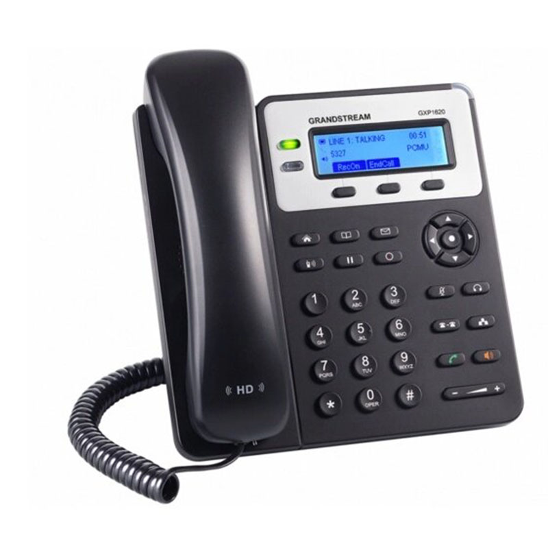 Grandstream Teléfono IP GXP1625, 2 Lineas, 3 Teclas Programables, Altavoz, Negro