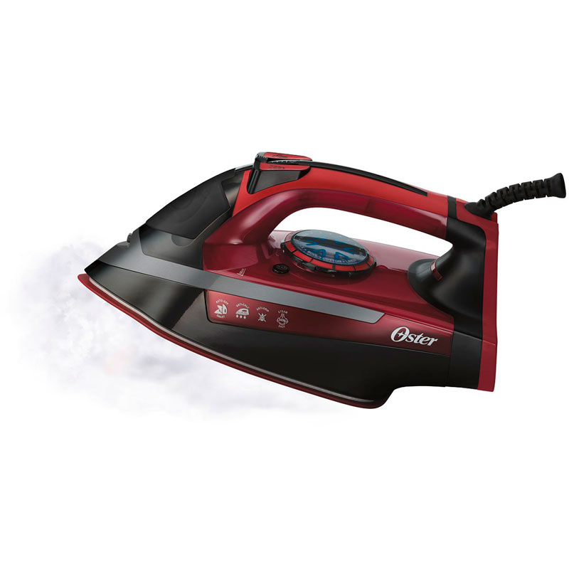 Plancha de Vapor Doble Ceramica con Autoapagado Roja Oster Gcstpm7201