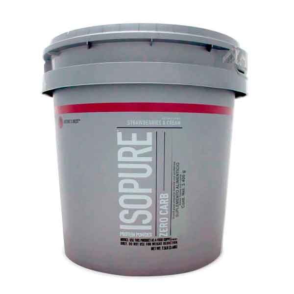 Proteína ISOPURE ZERO CARBS 7,5 lbs- sabor STRAWBERRYS & CREAM - Y PERFECT SHAKER gratis