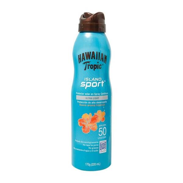 Bloqueador Hawaiian Tropic Island Sport SPF50 170g