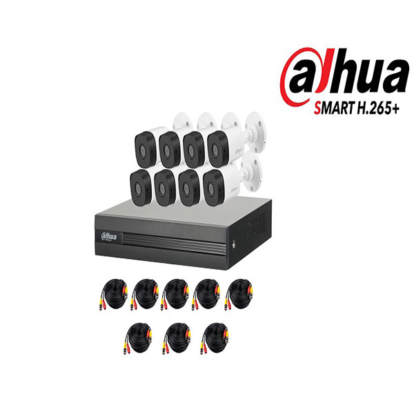 kit CCTV dahua 8 camaras 2 megapixeles