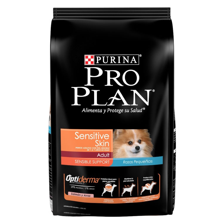 Proplan Sensitive Skin Raza Pequeña 7.5 Kg Salmón - Alimento Para Perro