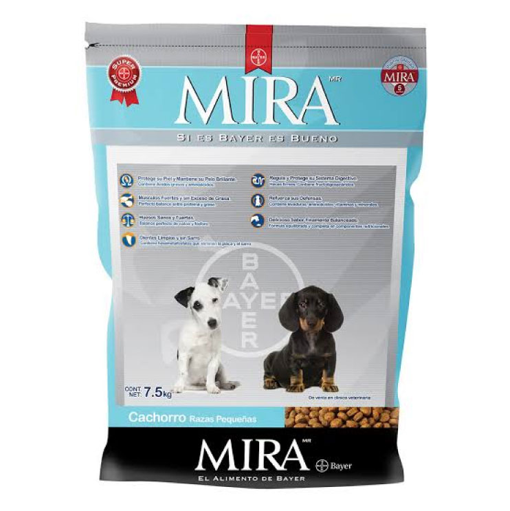 Mira Bayer Cachorro Raza Pequeña 7.5kg - Alimento para Perro