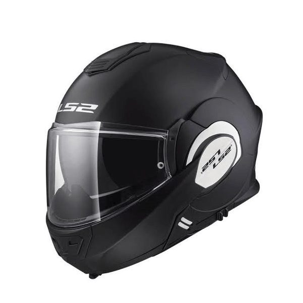CASCO LS2 VALIANT NEGRO MATE ABATIBLE DOBLE CERTIFICACIÓN CERRADO/JET 