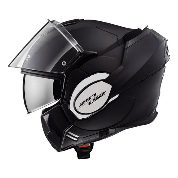 CASCO LS2 VALIANT NEGRO MATE ABATIBLE DOBLE CERTIFICACIÓN CERRADO/JET 