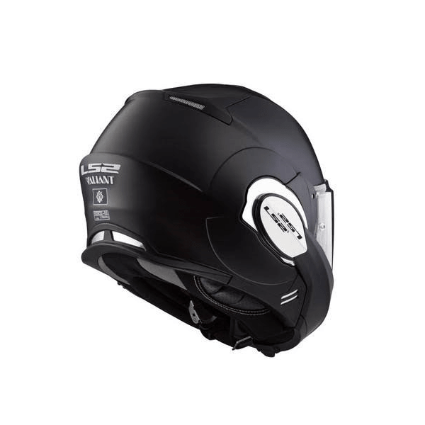CASCO LS2 VALIANT NEGRO MATE ABATIBLE DOBLE CERTIFICACIÓN CERRADO/JET 