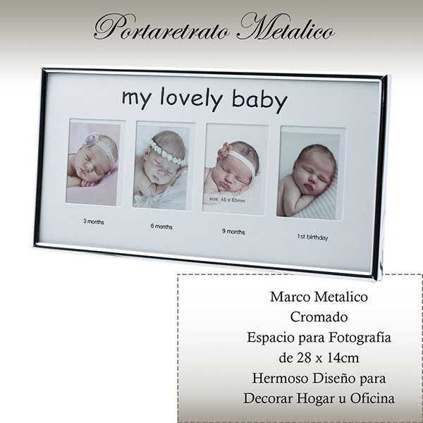My Portaretrato Metal Babyshower Regalo FotosBebes Cuadros Decorativos Boda Hogar Reborn Bautizo Niños