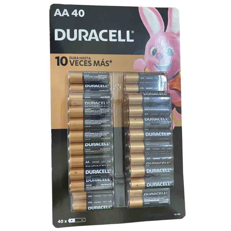 Pila Duracell Aa Doble A - 40 Pilas En El Paquete Nuevas