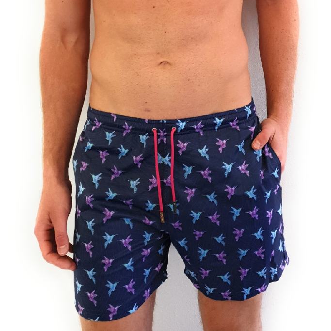 Traje de baño para hombre azul colibris Blue Seal