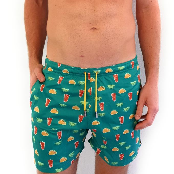 Traje de baño para hombre Verde Blue Seal