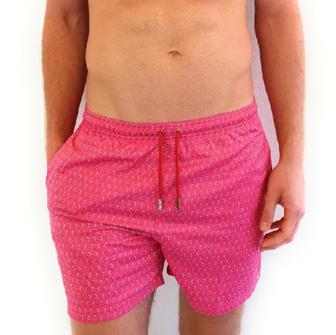 Traje de baño para hombre Rosa Ajolotes Blue Seal