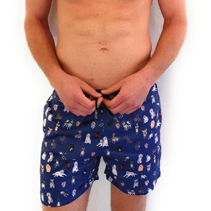 Traje de baño para hombre Azul Perros Blue Seal
