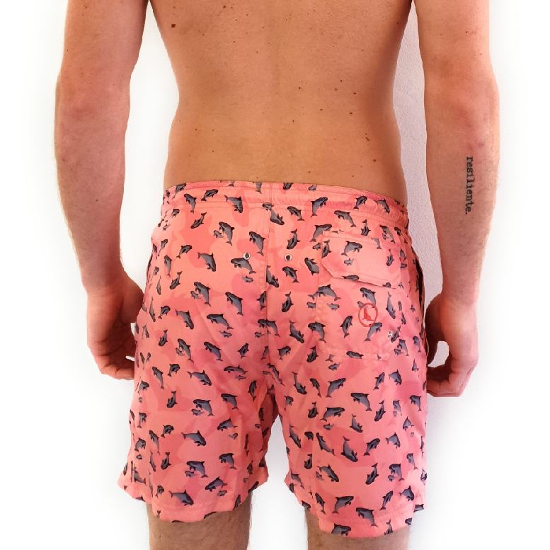 Traje de baño para hombre Coral Vaquita Marina Blue Seal