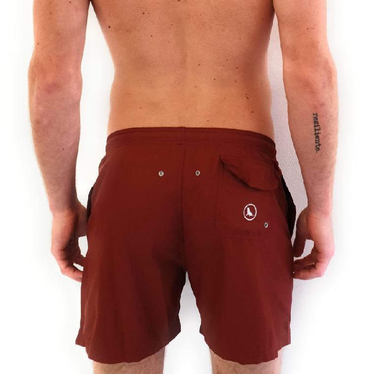 Traje de baño para hombre color Vino Blue Seal