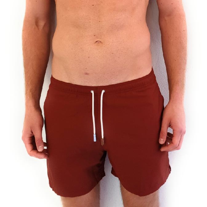 Traje de baño para hombre color Vino Blue Seal