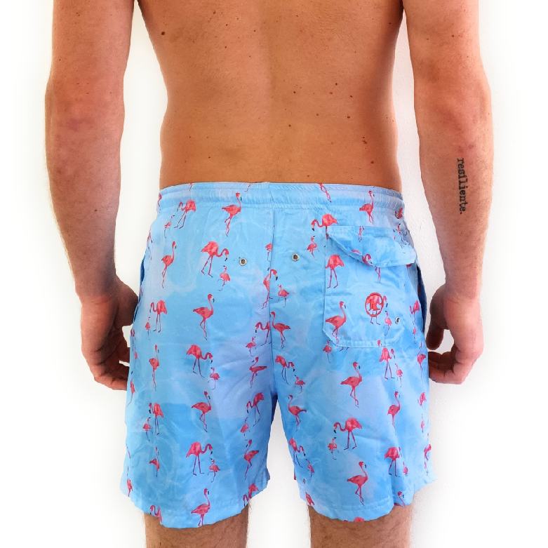 Traje de baño para hombre Flamingos Blue Seal