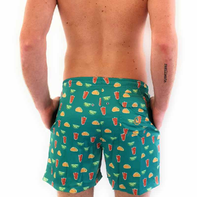 Traje de baño para hombre Verde Blue Seal