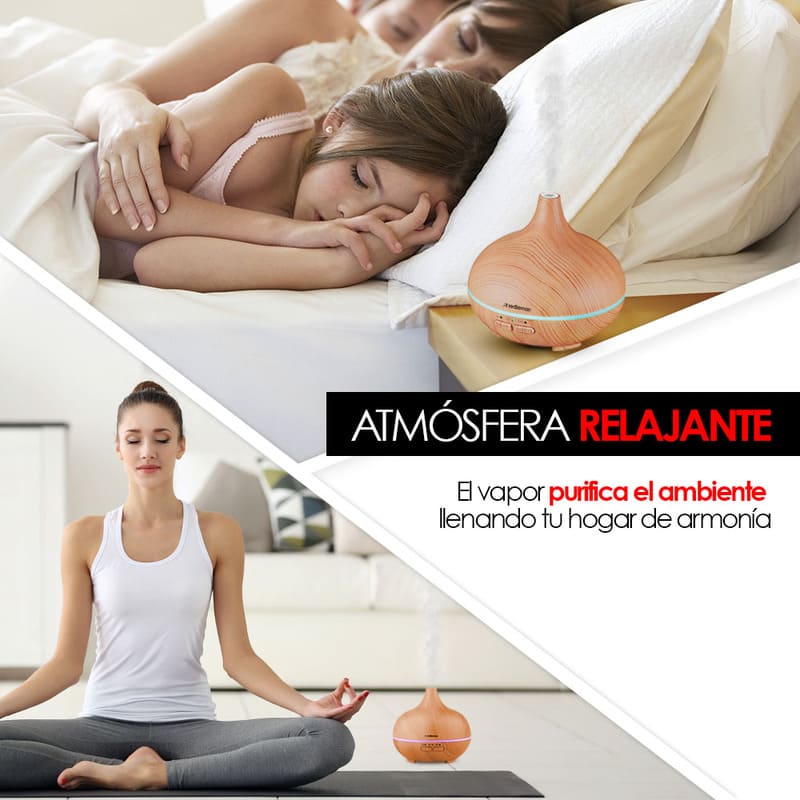 Difusor Aceites Humidificador Aromaterapia 100 Ml Redlemon