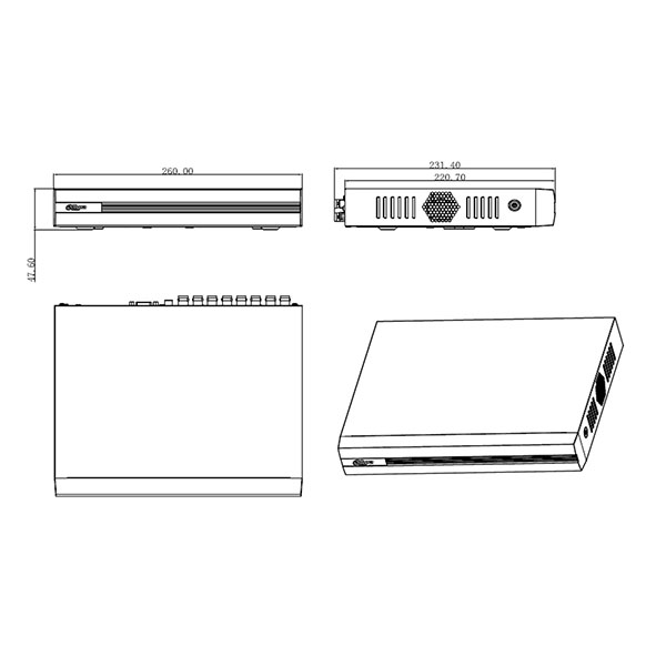 DVR 16 canales dahua pentahibrido
