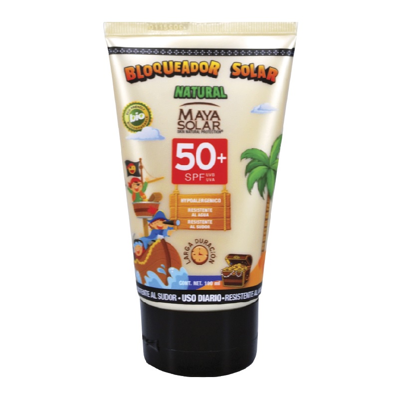 Bloqueador Solar Biodegradable Kids Fps 50 Maya Solar 100 Ml