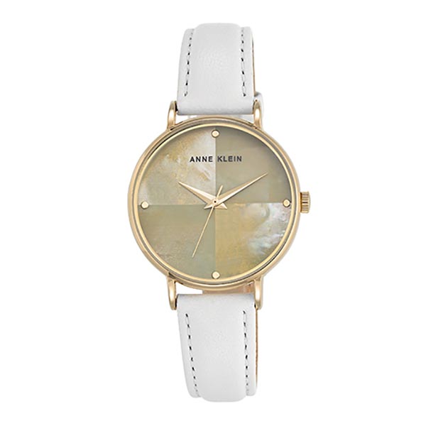 RELOJ ANNE KLEIN AK2790CMWT CORREA DE PIEL BLANCA