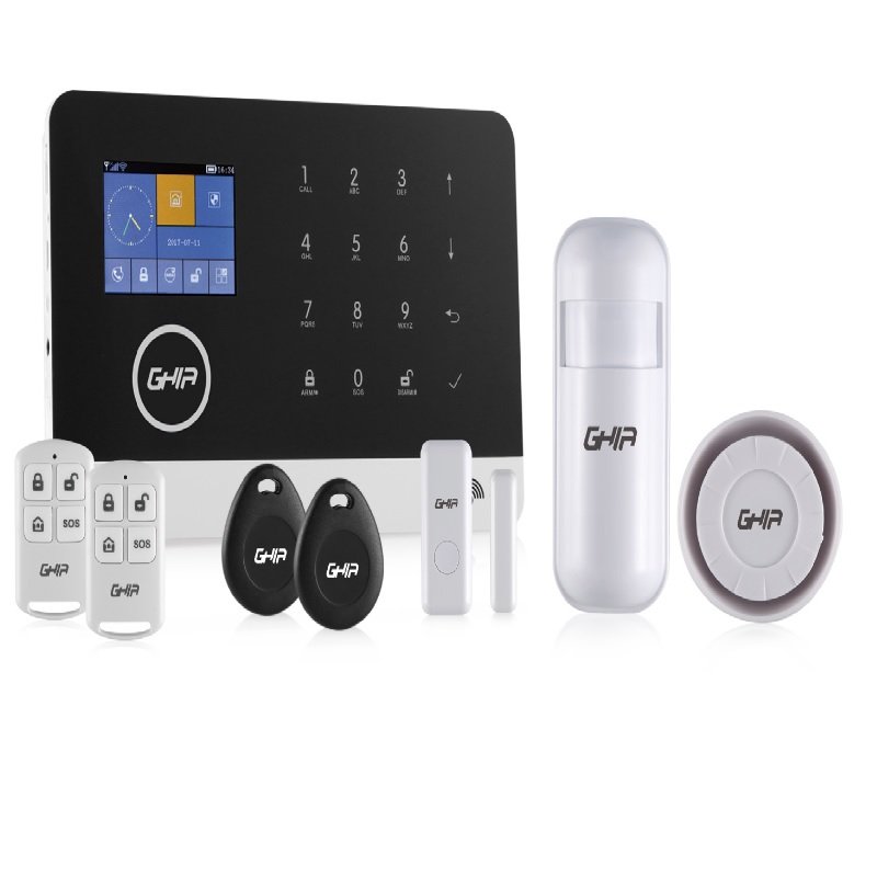 Kit de alarma básica inalámbrica para casa - Luz estrobo audible - fácil de instalar de forma local