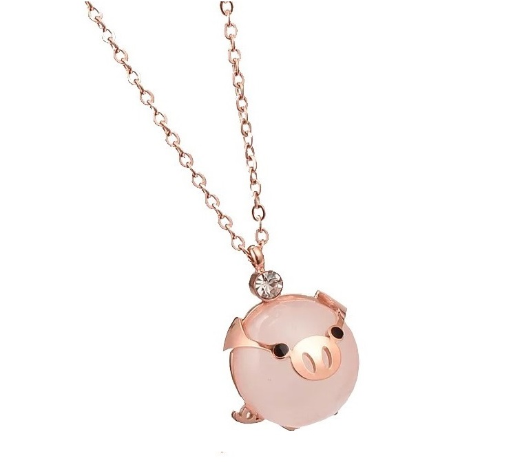 Collar Puerquito Dije Cerdito Kawaii Mini Pig