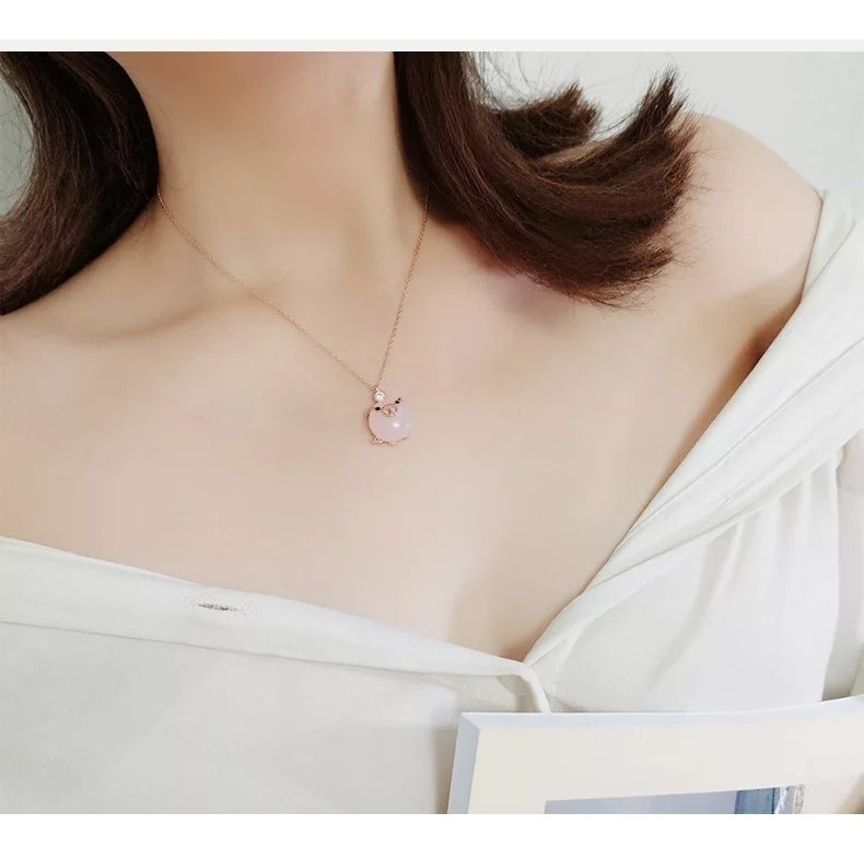 Collar Puerquito Dije Cerdito Kawaii Mini Pig