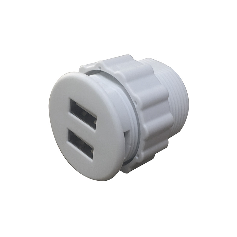 MINI EMPOTRABLE REDONDO COLOR BLANCO USB MARCA THORSMAN 11000-83201