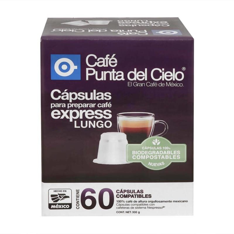 Café Express Lungo Punta Del Cielo 60 Cápsulas Compatibles
