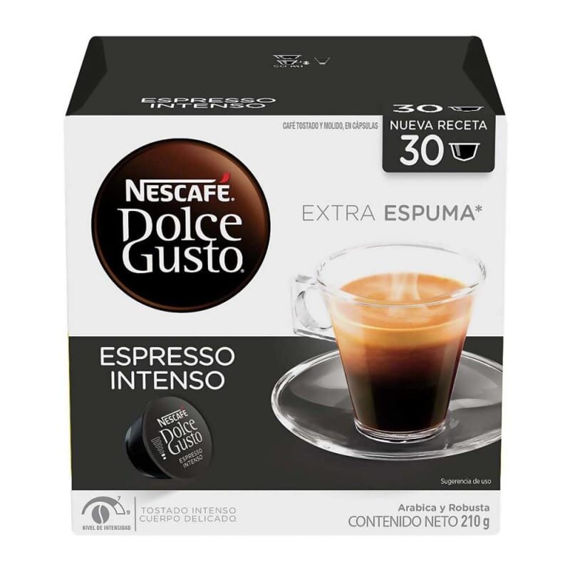 Cápsulas de Café Dolce Gusto Nescafé Espresso Intenso 30 pzas