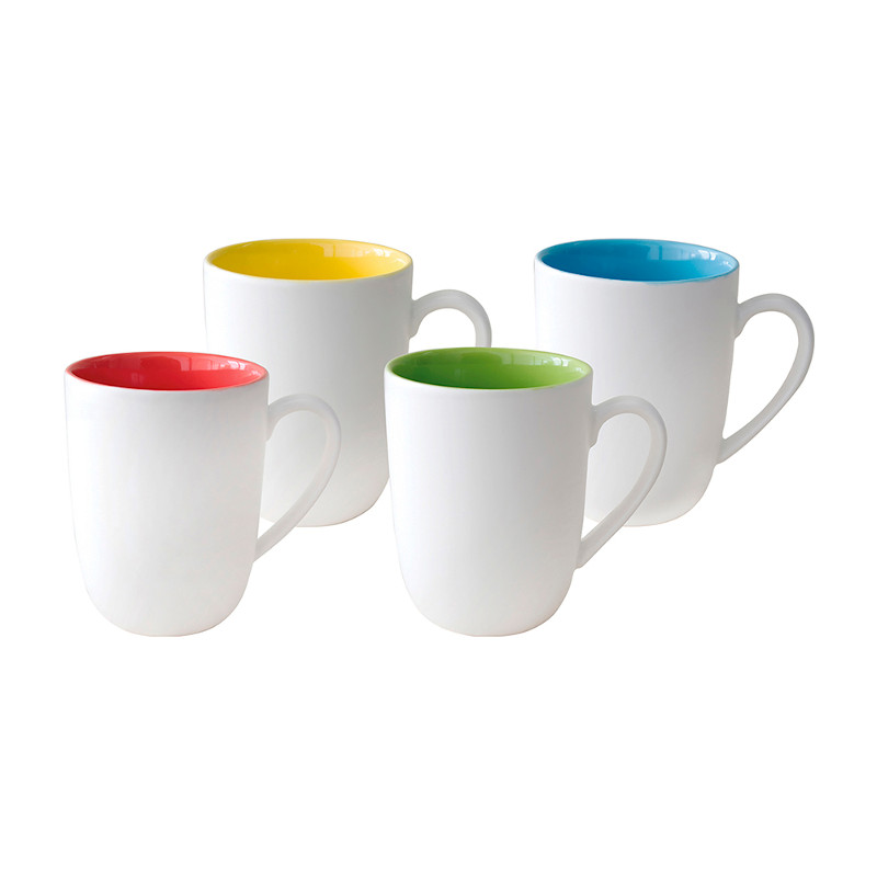 Taza Cool Glaze CerÃ¡mica de colores Set de 4 piezas Love & Lemons