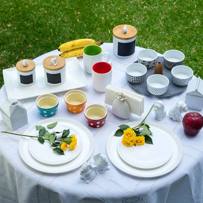 Taza Cool Glaze CerÃ¡mica de colores Set de 4 piezas Love & Lemons