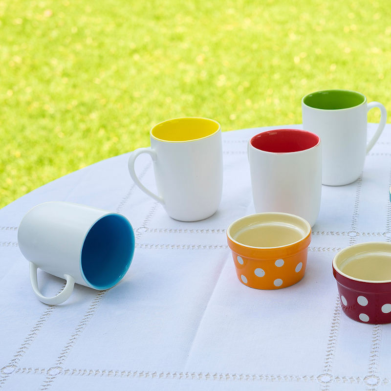 Taza Cool Glaze CerÃ¡mica de colores Set de 4 piezas Love & Lemons