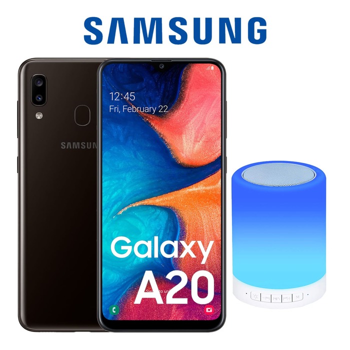 Celular Samsung Galaxy A20 32GB 3Gb Ram Dual Sim Negro + bocina bluetooth