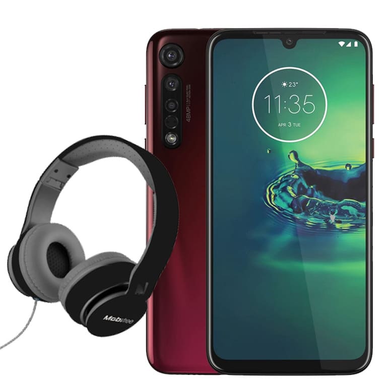 Celular Motorola Moto G8 plus dual 64+4GB- Rojo + Audífonos