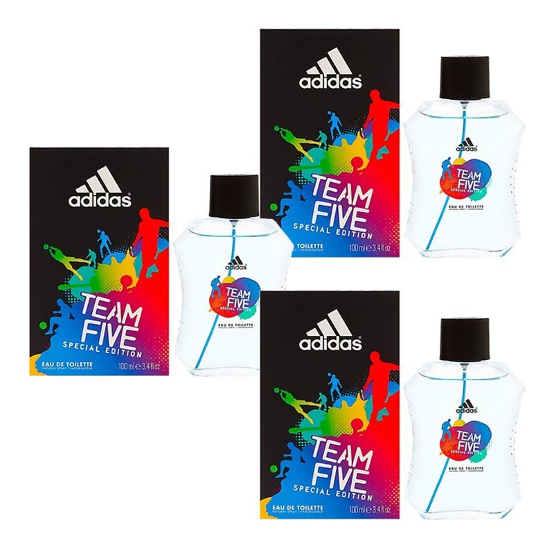 Paquete 3x1 Team Five Para Hombre de Adidas edt 100ML