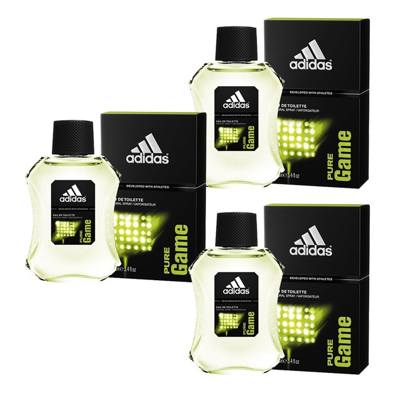 Paquete 3x1 Pure Game Para Hombre de Adidas edt 100ML