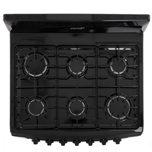 Estufa Acros 30 Pulgadas con 6 quemadores Negra 