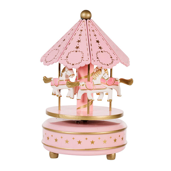 Caja Musical Cuerda Carrusel 2203-2 Vintage Decorativo 