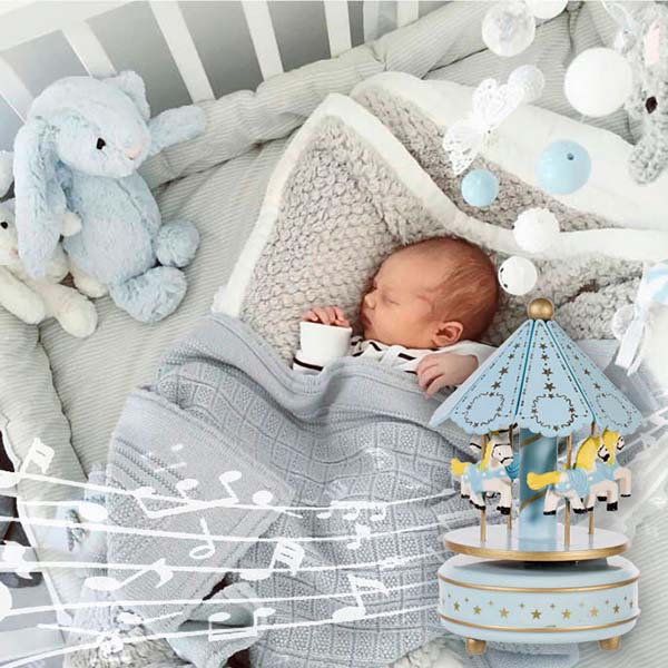 Caja Musical Cuerda Carrusel 2203-2 Vintage Decorativo 