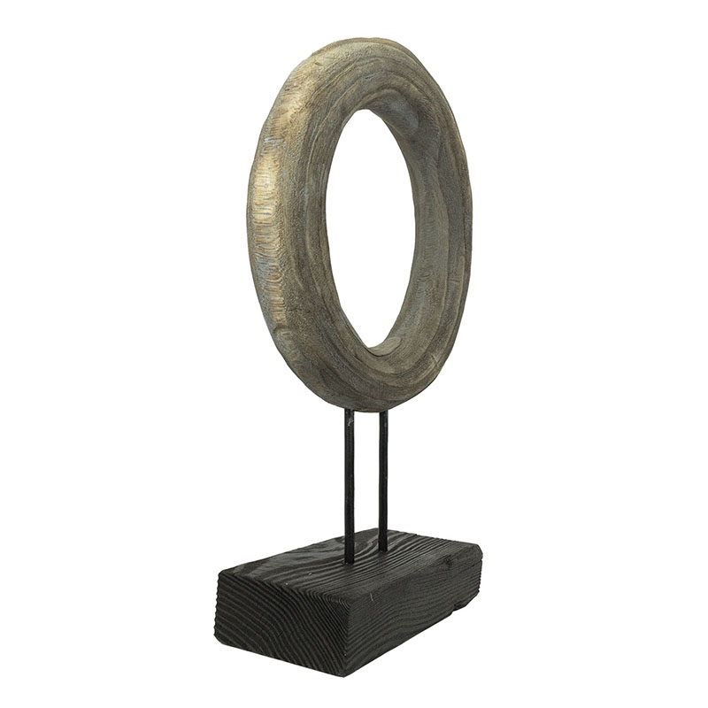 Figura Decorativa Aro con Base de Madera  Love and Lemons