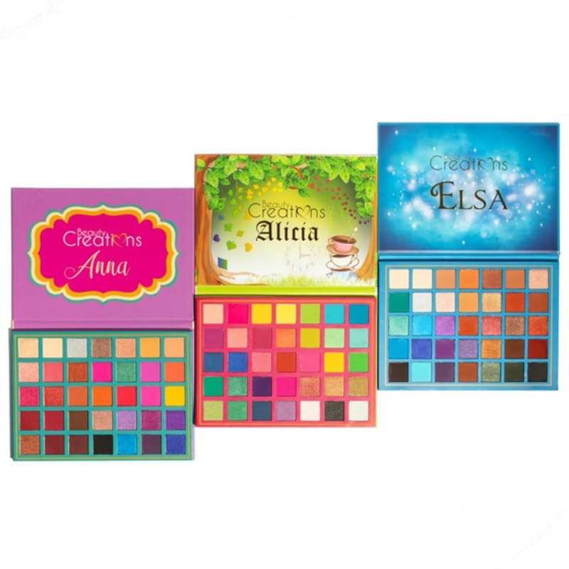 Paquete de 3 paletas Anna, Elsa y Alicia de Beauty Creations