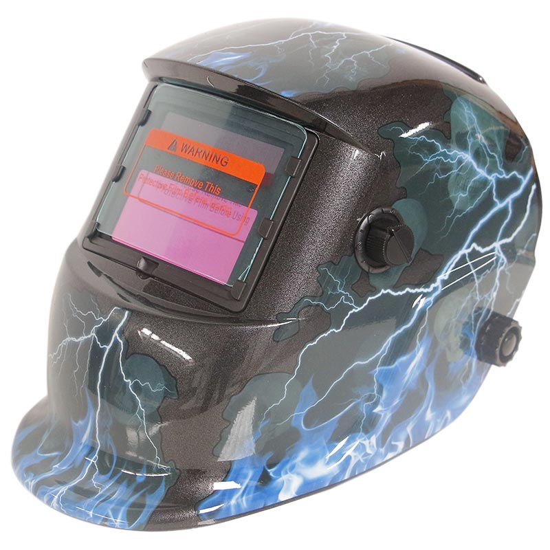 Careta Electronica Para Soldar Herramienta Diseño Trueno