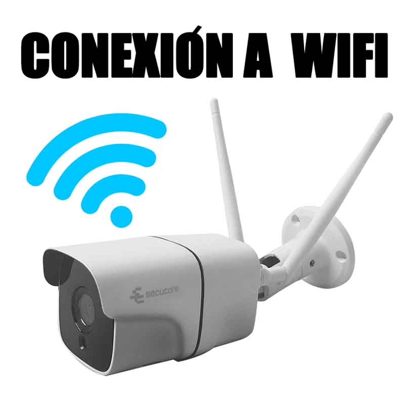 Cámara Wifi Exterior IP 2K 5 Megapixeles Grabación Nube y SD