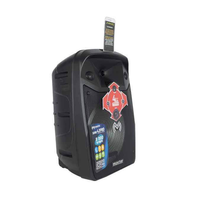 BAFLE AMPLIFICADO PORTÁTIL 12 PULGADAS MASTER MA-12.1K