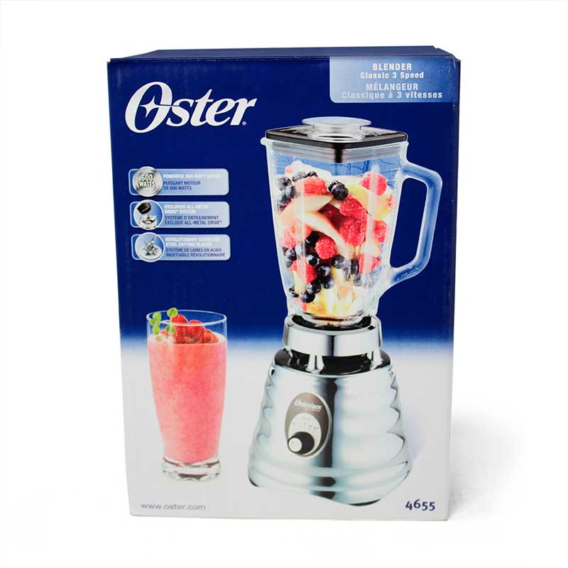 Licuadora 3 Velocidades Vaso Vidrio Clásica Oster 4655-813