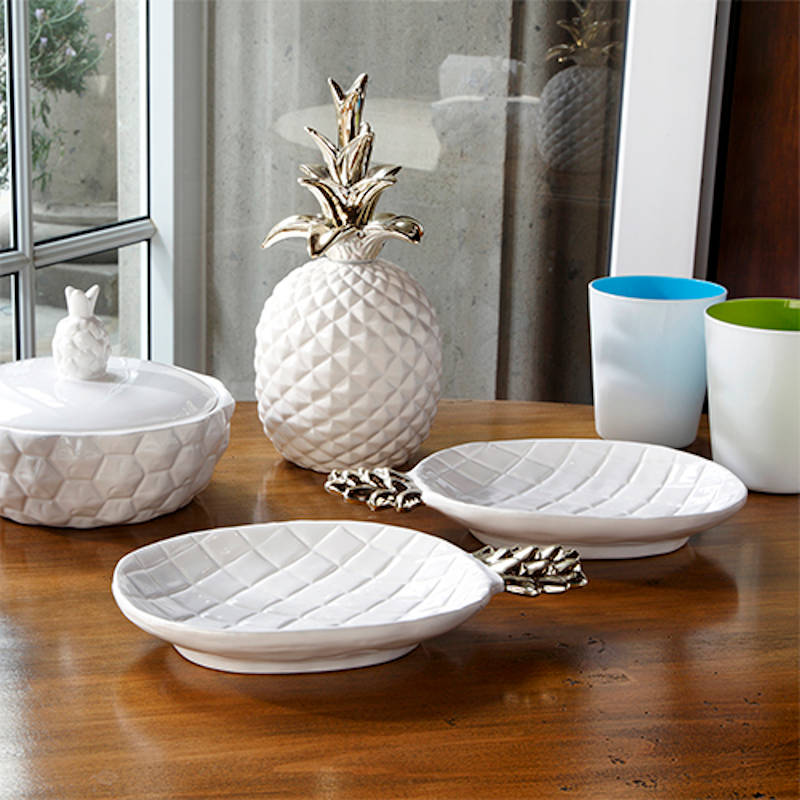 Platón Para Centro de Mesa con Forma De Piña Glam